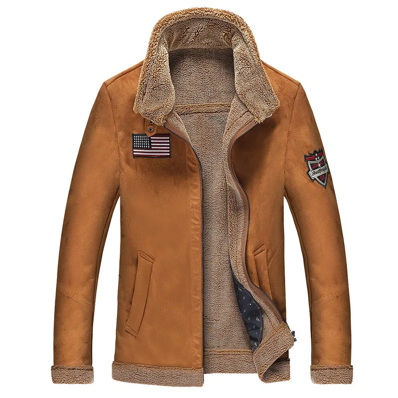 Мужская куртка 77 теплая с мехом в стиле милитари|mens jacket military|american flag jacketflag |