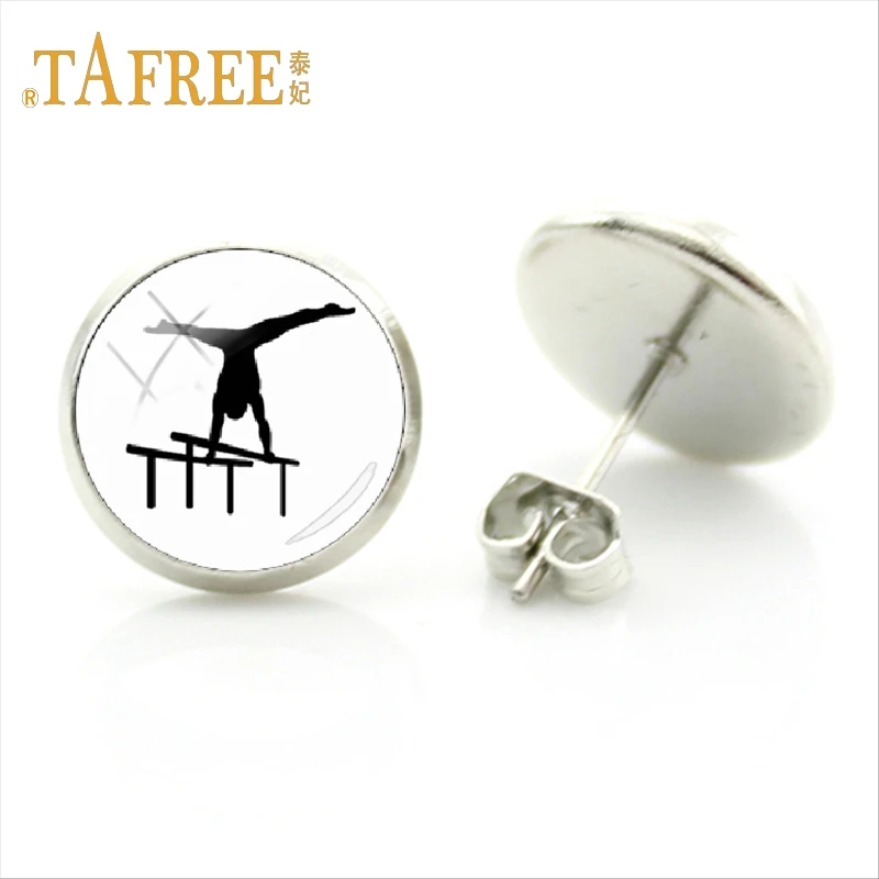 Серьги гвоздики TAFREE Изящные для танцовщицы балета студента любовь гимнастика
