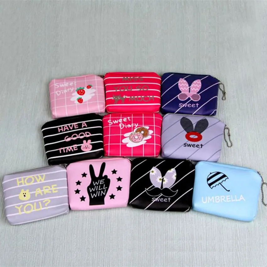 Женские кошельки M199 мультяшный милый кошелек с буквенным узором Пончик