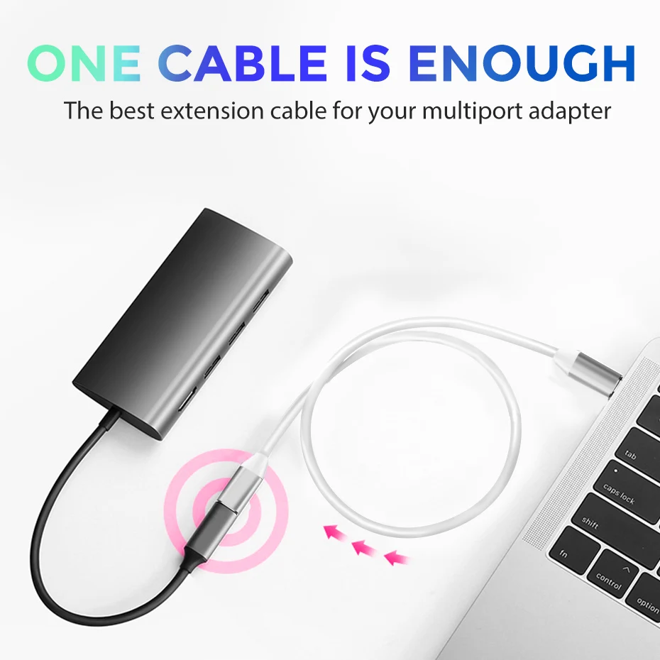 Кабель удлинитель для быстрой зарядки 10 Гбит/с type C USB 3 1 Дата кабель мужчин и