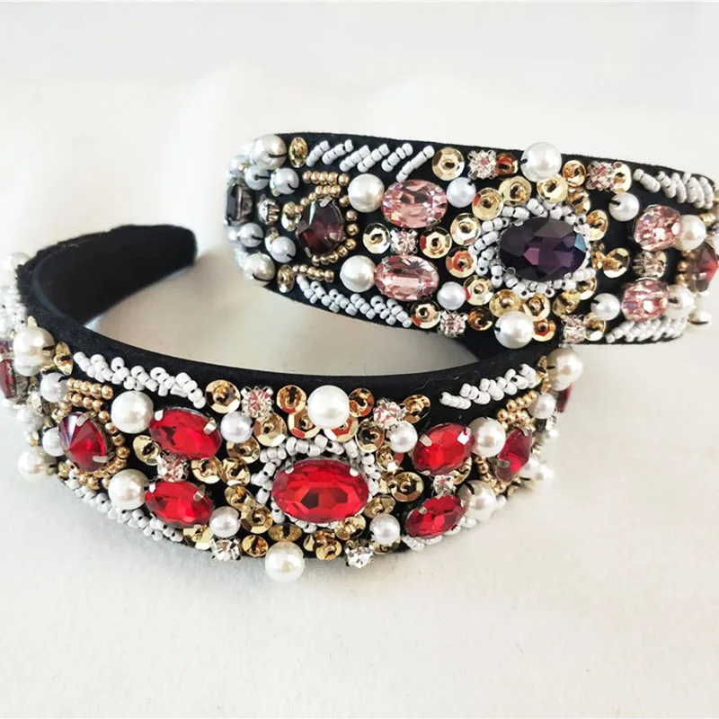Женская повязка на голову с блестками|wedding accessories|fashion jewelry headbandsjewelry headband |