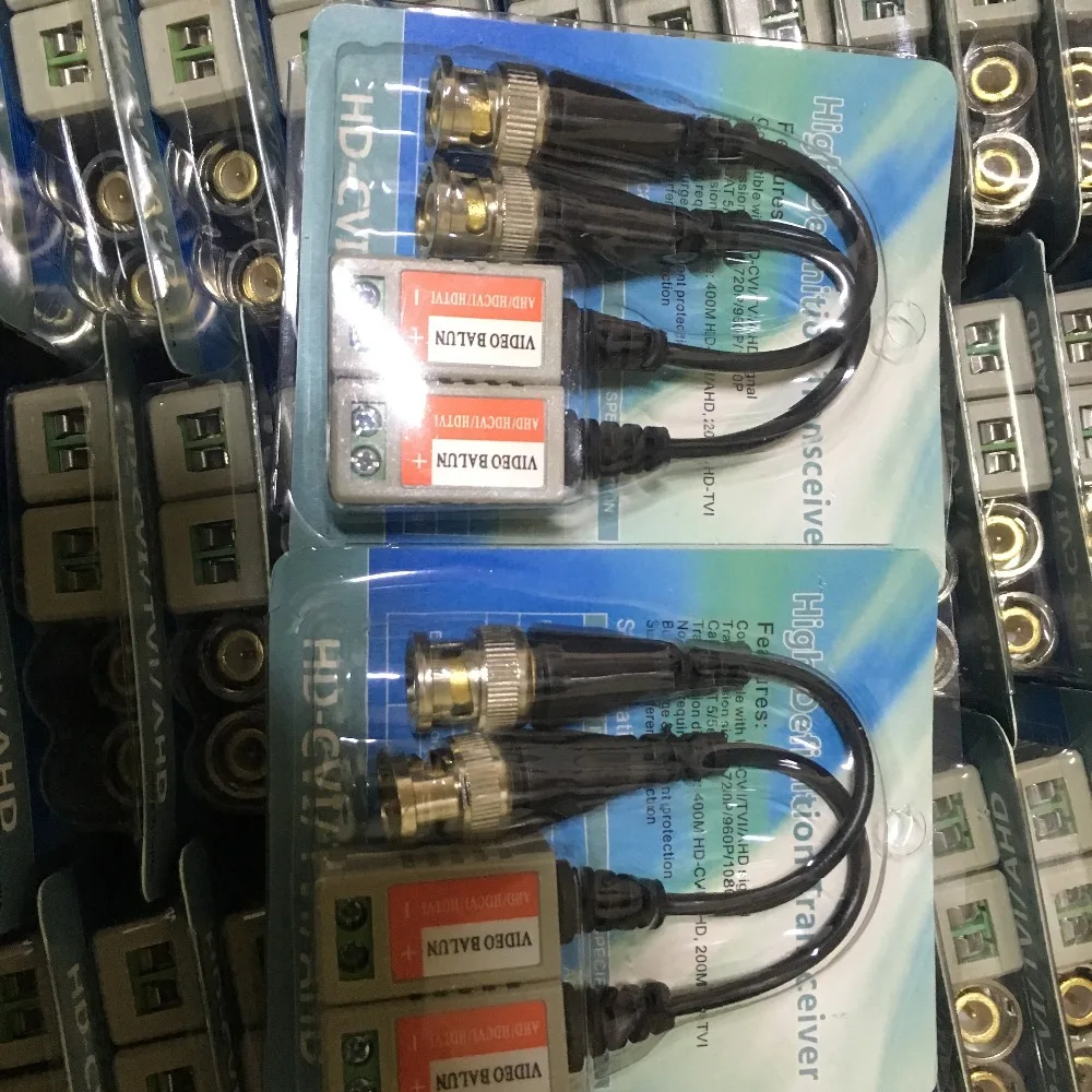 10 пар ABS пластиковых CCTV Video Balun аксессуары пассивные трансиверы расстояние UTP BNC