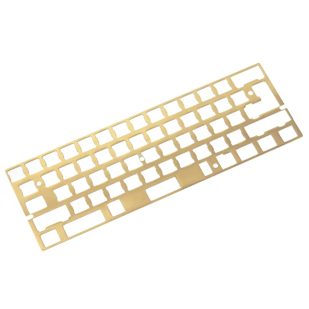 KBDfans Новое поступление волосяная отделка латунь 60% пластина diy механическая
