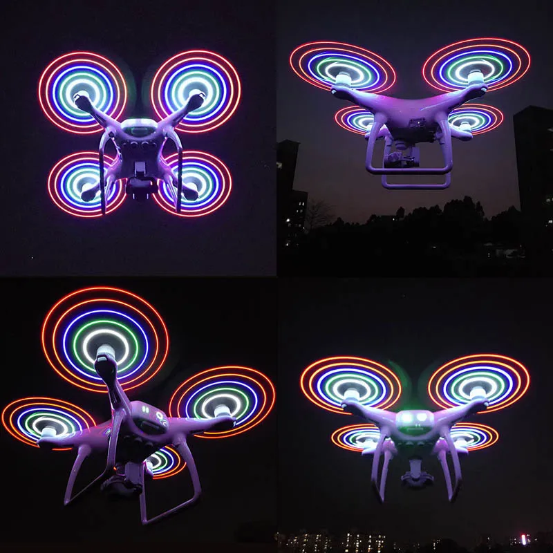 2 пары пропеллеров для зарядного устройства DJI phantom 4/ Pro / advance LED Flash USB Phantom 4/4 pro /advance