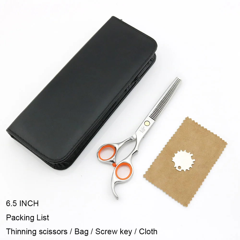 Silver2Thin with bag Ножницы для волос, ножницы для ухода за собаками, 7 ножниц для волос, 6,5 дюймов, ножницы для истончения волос, Lyrebird,, 5 шт./партия, новинка - Цвет: Silver2Thin with bag
