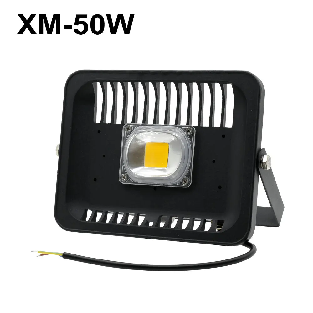 Светодиодный прожектор светильник переменного тока 220V Высокая Яркость 30W 50W 100W COB Светодиодный прожектор светильник IP65 Водонепроницаемый открытый светильник Инж - Испускаемый цвет: Square 50W