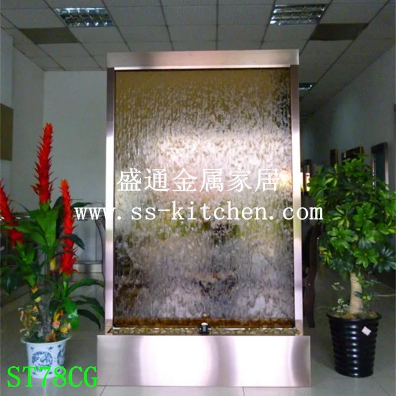 78 &quotвысокий фэн-шуй Бронзовый стеклянный водопад цветная рамка водные фонтаны