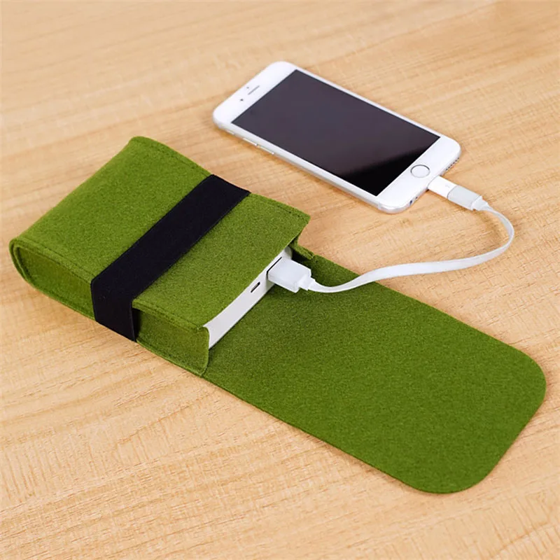 Дорожная шерстяная цифровая сумка для внешнего аккумулятора USB кабеля наушников