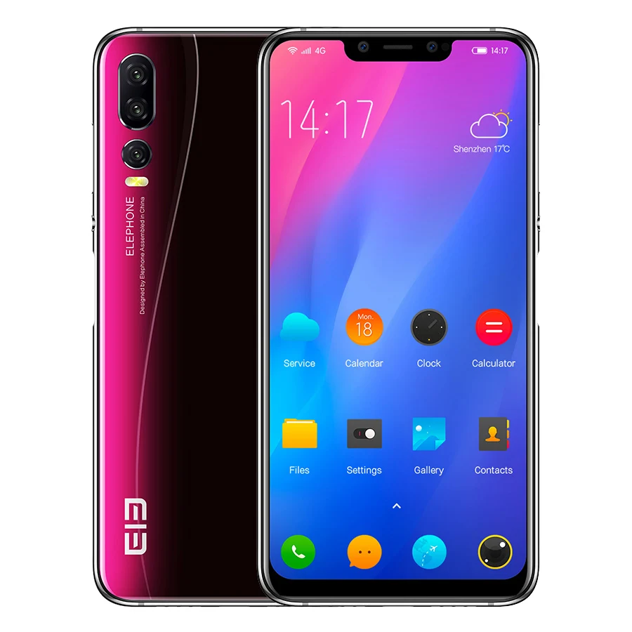 Elephone A5 6 18 &quot18 7: 9 Android 8 1 P60 MT6771 Четырехъядерный 4 ГБ ОЗУ 64 Гб ПЗУ 12 Мп + 20 МП