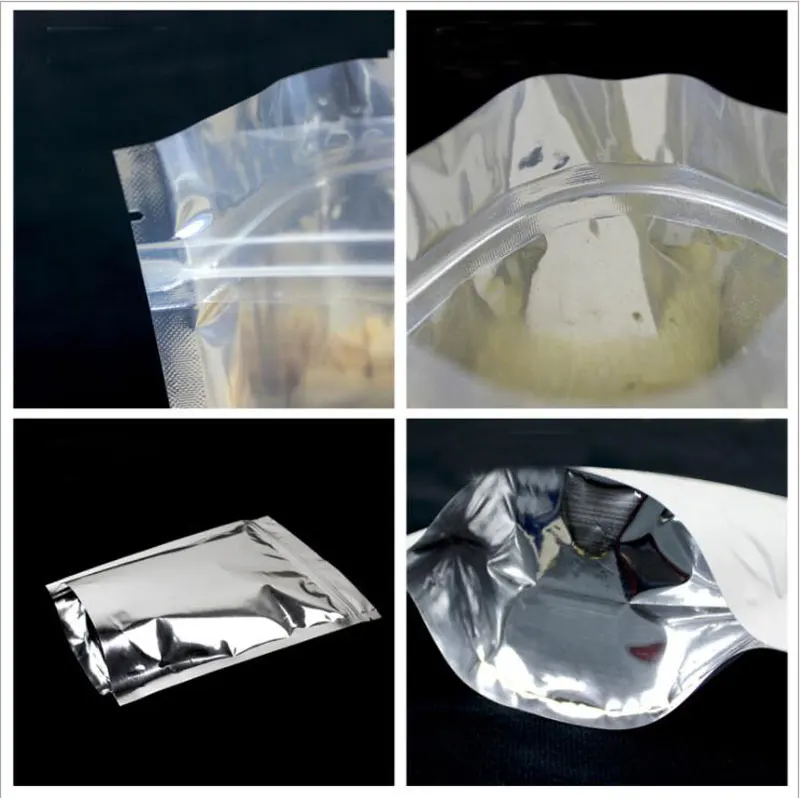 Пакеты с застежкой-молнией из фольги прозрачные пластиковые пакеты