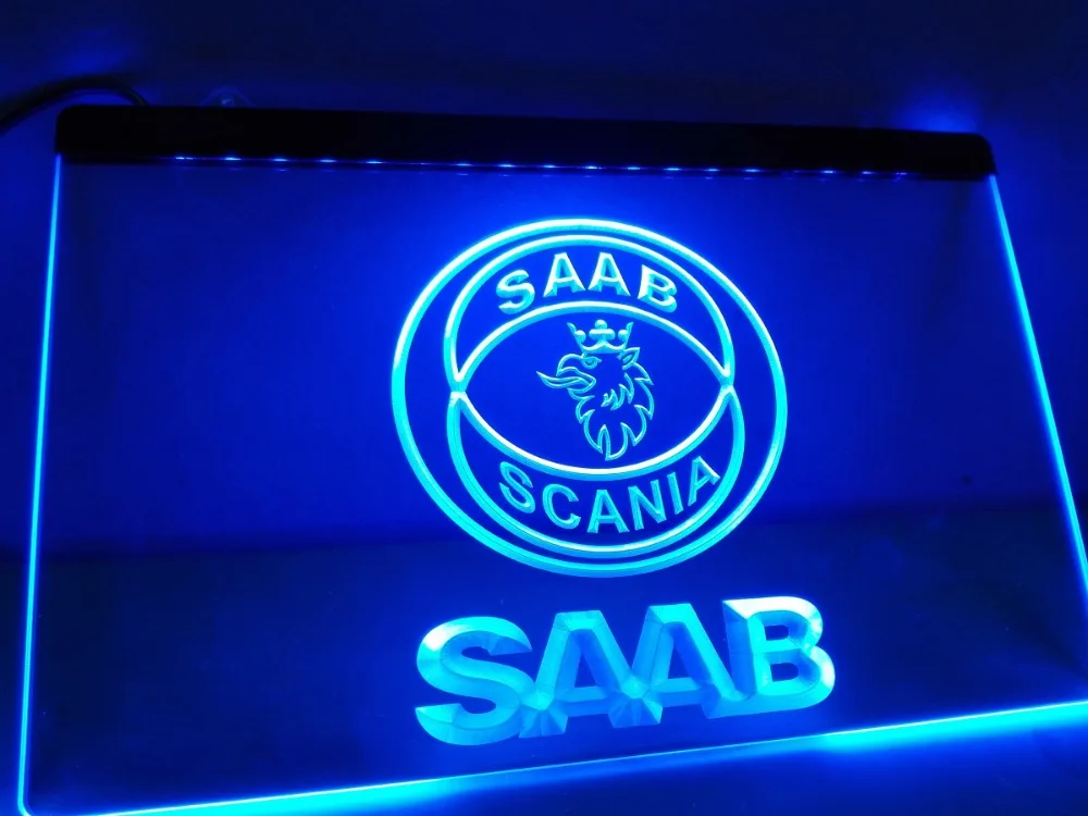 LG016-SAAB LED Neon Light Sign hang sign home decor crafts | Дом и сад