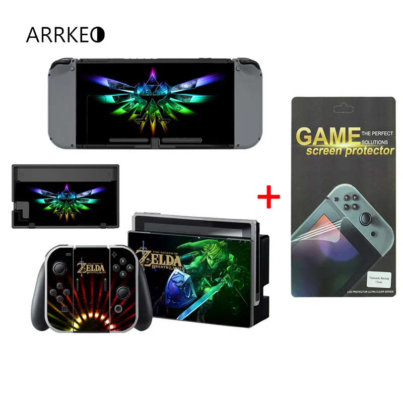 Виниловая наклейка ARRKEO break of the Wild на кожу для Nintendo Switch NS консоль контроллера Joy Con