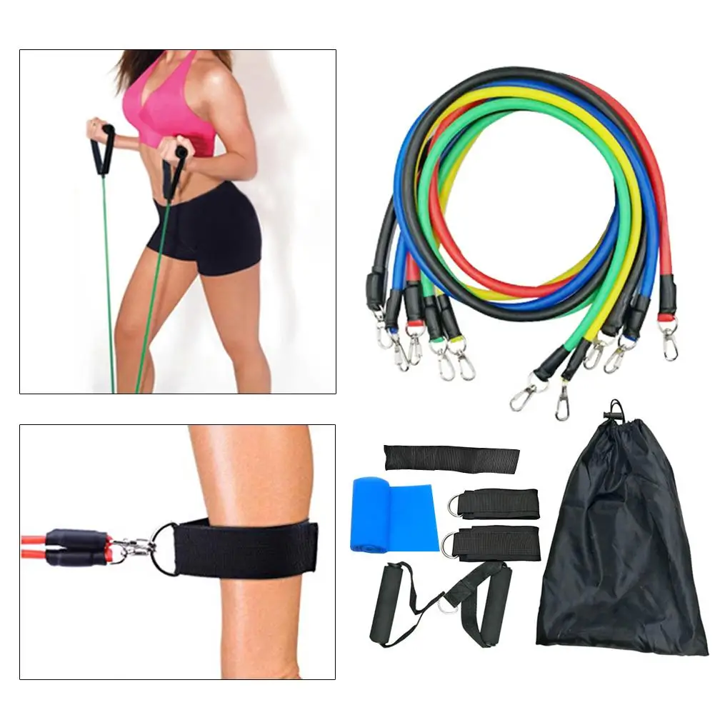 12Pcs High-quality Resistance Band Set Fitness Puller For Training Physical Therapy Anytime Anywhere Workouts | Спорт и развлечения