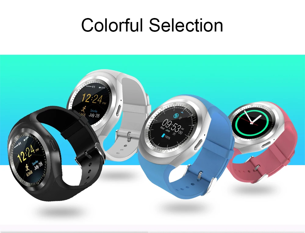 696 Bluetooth Y1 Смарт часы Relogio Android SmartWatch телефонный звонок GSM Sim дистанционная камера Детские умные часы спортивные Шагомер