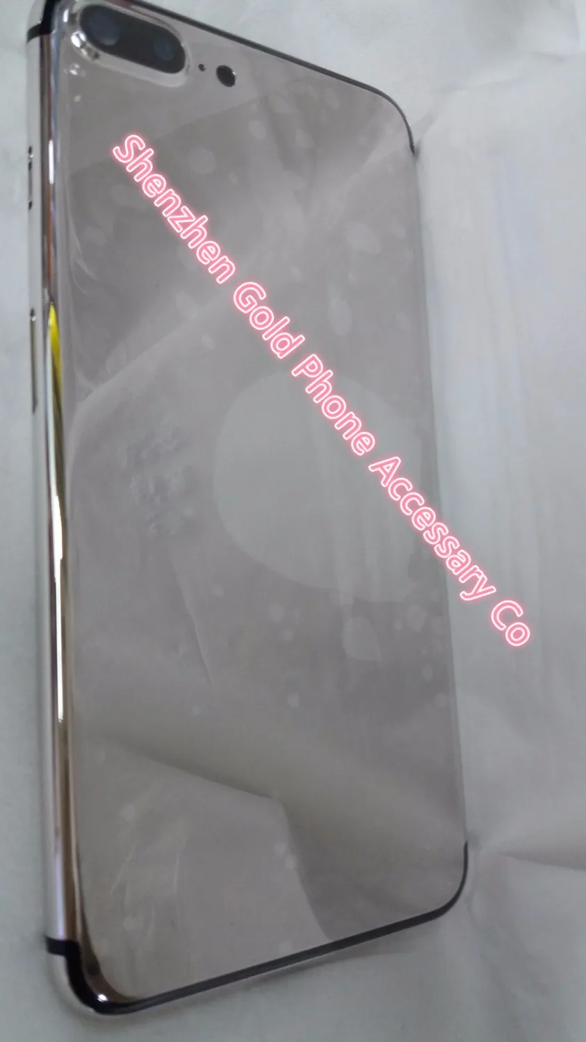 Роскошный 24ct Платиновый позолоченный средняя пластина рамка для телефона 7 plus