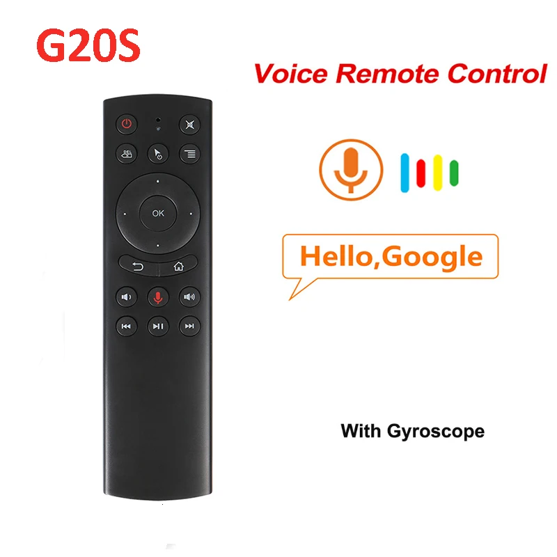 G20S голосовой пульт дистанционного управления 2,4G беспроводной мини Kyeboard G20 Air mouse Микрофон для Android tv Box 8,1 Beelink King X96 Max