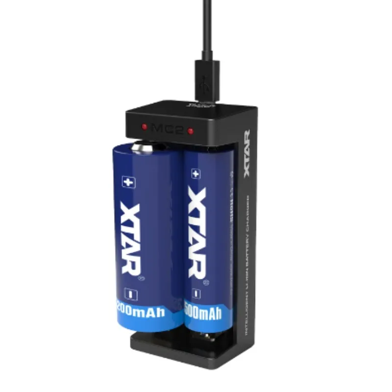 Универсальное зарядное устройство XTAR MC2 Mini USB li ion 3 7 в для аккумуляторов 18650 20700 21700