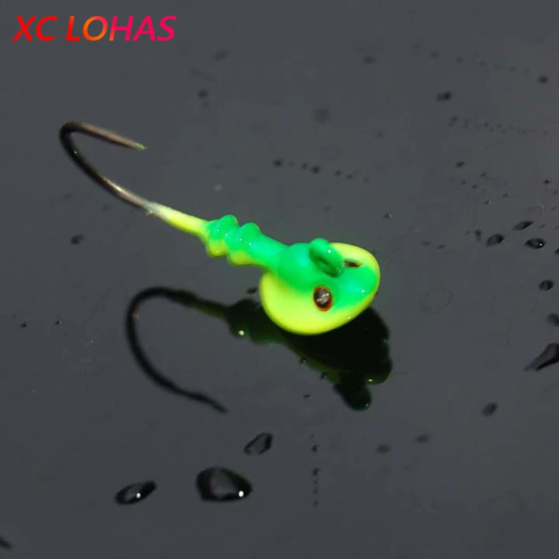 Горячая 5 шт./лот голова рыбы Крючки 7 г/10g14g разные цвета привести голову крюк Lure Hook