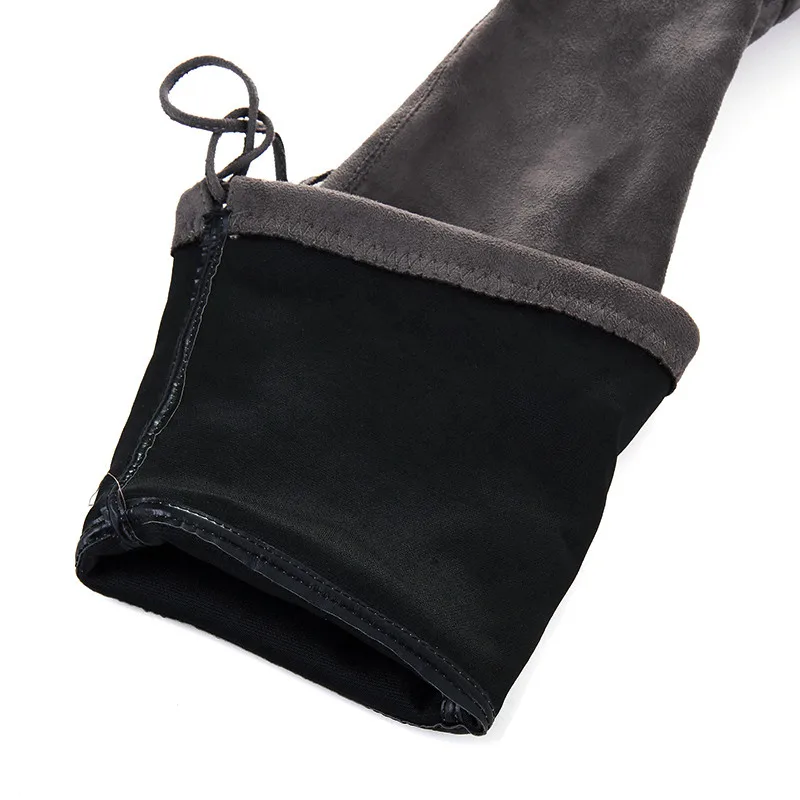 Женские Эластичные высокие сапоги YMECHIC замшевые на высоком каблуке для верховой