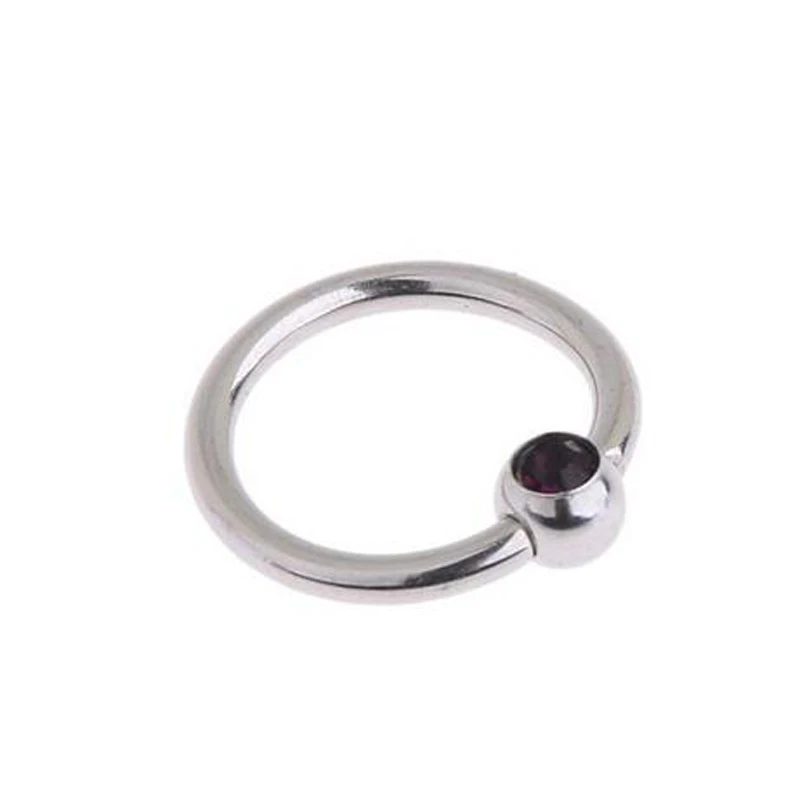 PINKSEE 2 шт. хирургический обруч с бусинами из нержавеющей стали кольца пирсинг для