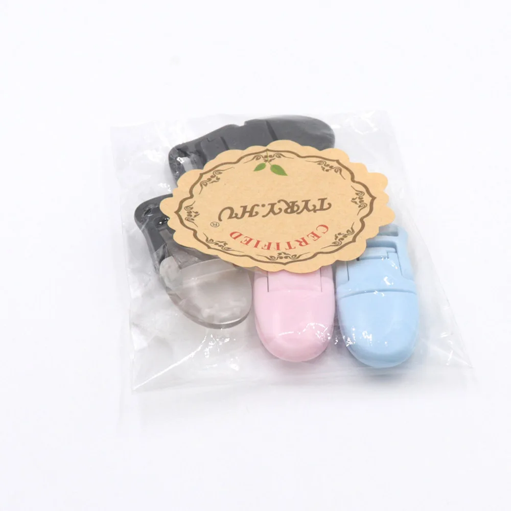 

TYRY.HU 50Pcs Round Shape Head Pacifier Clip Holder Baby Silicone Bead Teether Teething DIY Multifunction Healthy Clip Soother