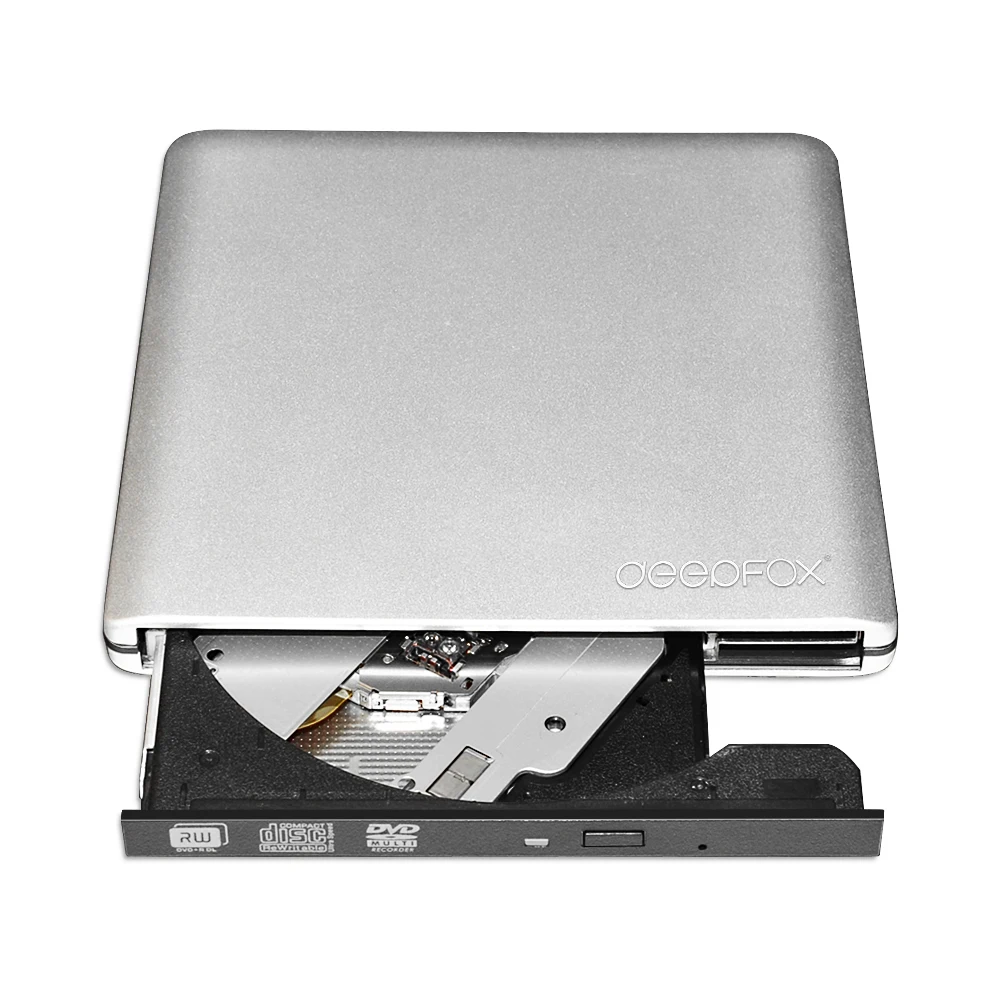 Deepfox оптический привод DVD ROM CD RW USB 3 0 CD/DVD Плеер ридер записывающее портативное