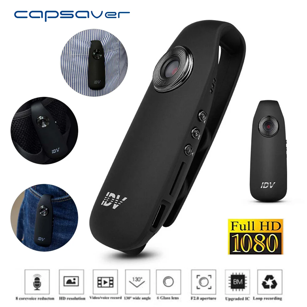 Capsaver Full HD 1080 P мини DV видеокамера Спортивная Экшн камера для видеокамеры камеры в