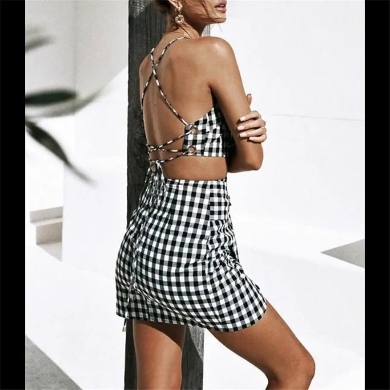 Женские повседневный летний комплект одежды Для женщин Bodycon 2 шт. укороченный Топ