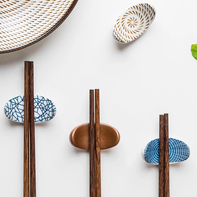 

Japanese HENGFENG Style Ceramic Tea Cup soup Spoon Chopstick rest wholesale porcelain tableware