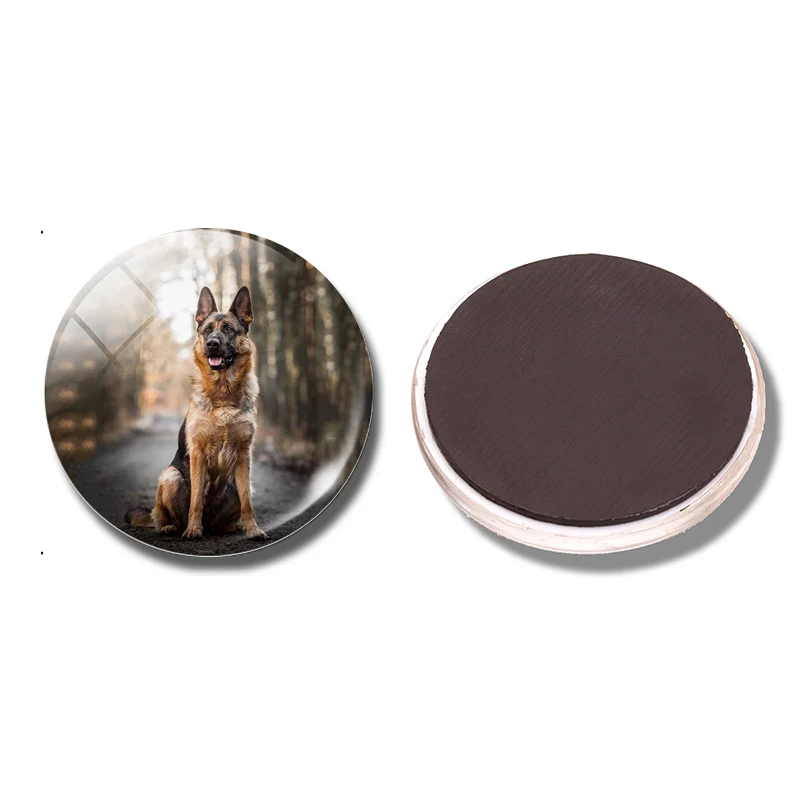 PACK OF 1 Милая Собака 30 мм магнит на холодильник смешная собака Любовник подарок стеклянный купол магнитные наклейки на холодильник держатель для заметок украшение дома - Цвет: PACK OF 1