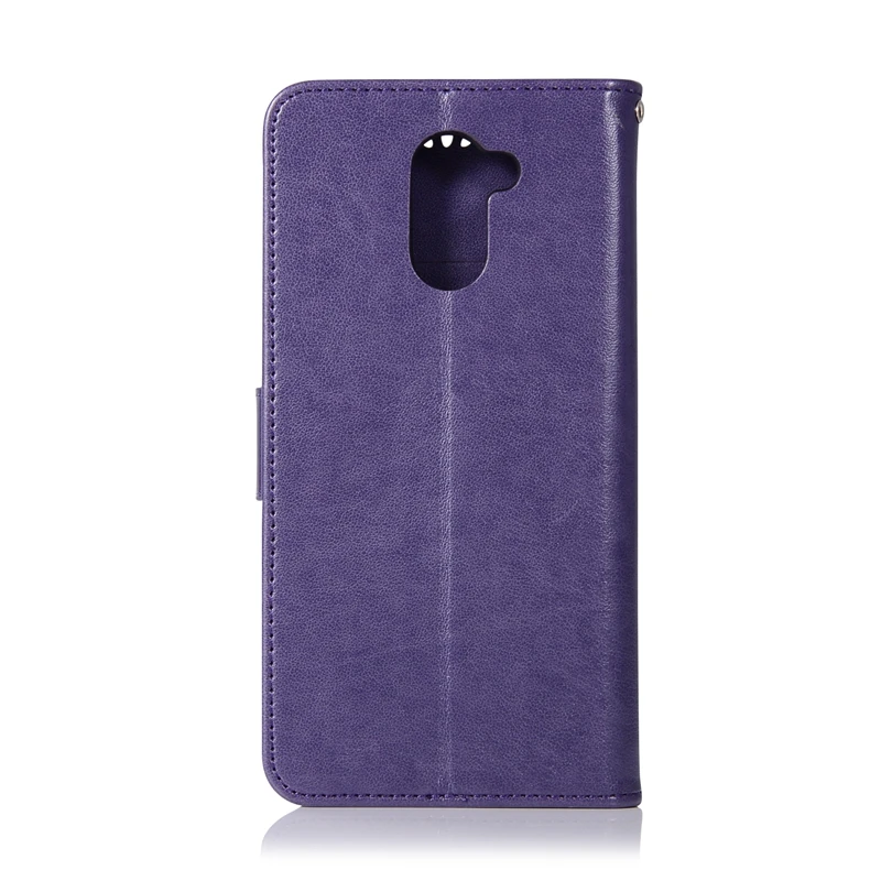 Чехол Etui для Huawei Y7 2017 Роскошный кожаный бумажник с совой откидной Huwawei Y 7 Capinha Hawei
