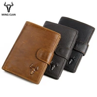 genuine leather men wallets brand designer wallets with coin pocket purses gift for men credit card holder male bifold wallet