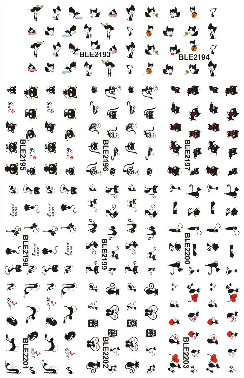 Наклейка для ногтей 11 цветов|nail art nail sticker|nail stickers blackart sticker |