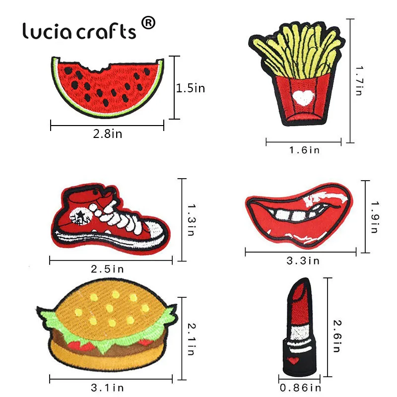 Lucia crafts 24 шт Случайные Стили вышитые ткани Железный или пришить стикер с рисунком из мультфильма патчи/значки для детской одежды L0304