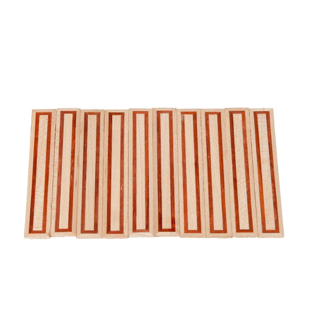 

10PCS Classical Guitar Bridge Tie Blocks Inlay Wood Frame Series Guiatr Parts Accessories New NA-06