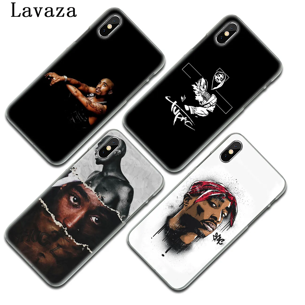 Твердый чехол для телефона Lavaza singer 2pac tupac Crown 2 pac Rap iPhone XR X XS 11 Pro Max 10 7 8 6S 5 5S SE 4S 4 |
