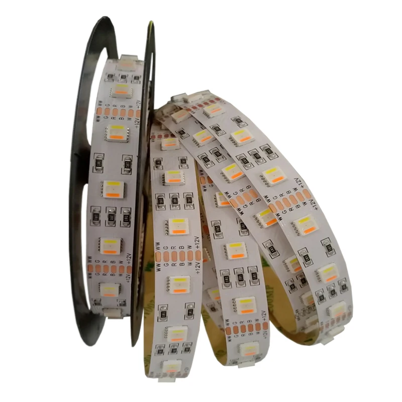 Новая светодиодная лента RGB+ CCT SMD 5050 RGB Светодиодная лента 5 м DC 12 В RGBCCT 5 в 1 Fita 30 светодиодный 60 Светодиодный на метр светодиодный светильник гибкая лента