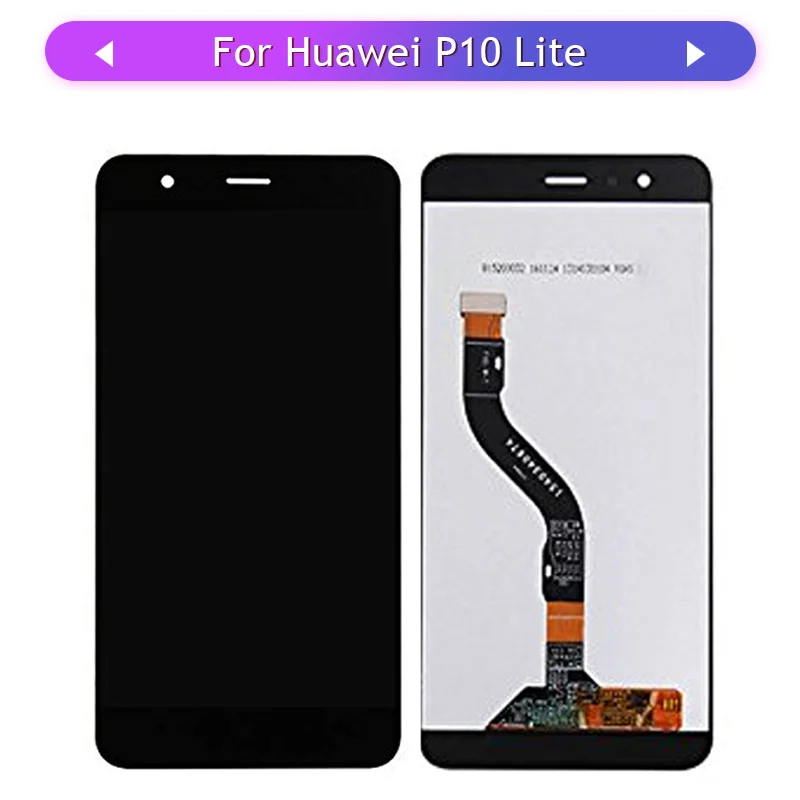Для Huawei P10 Lite WAS L03T LX1 LX2 LX3 полный сенсорный экран ЖК дисплей в сборе Стекло