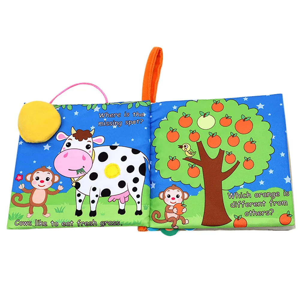 HIINST Baby Милая книга из ткани о животных детская игрушка ткань развития ББ звук