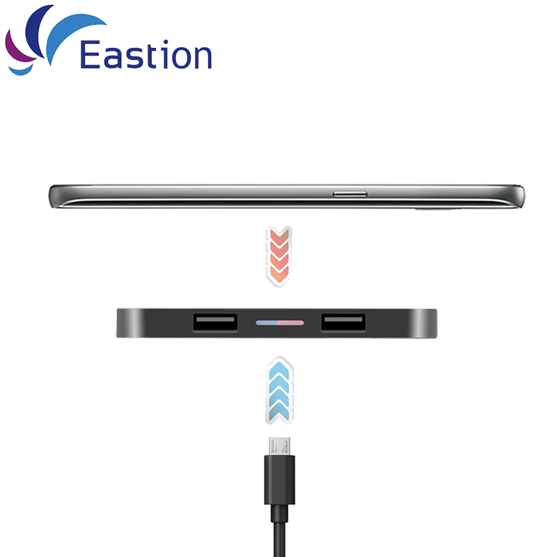 Беспроводное зарядное устройство QI с 2 USB портами универсальное для iPhone 8 X Xs Max Samsung