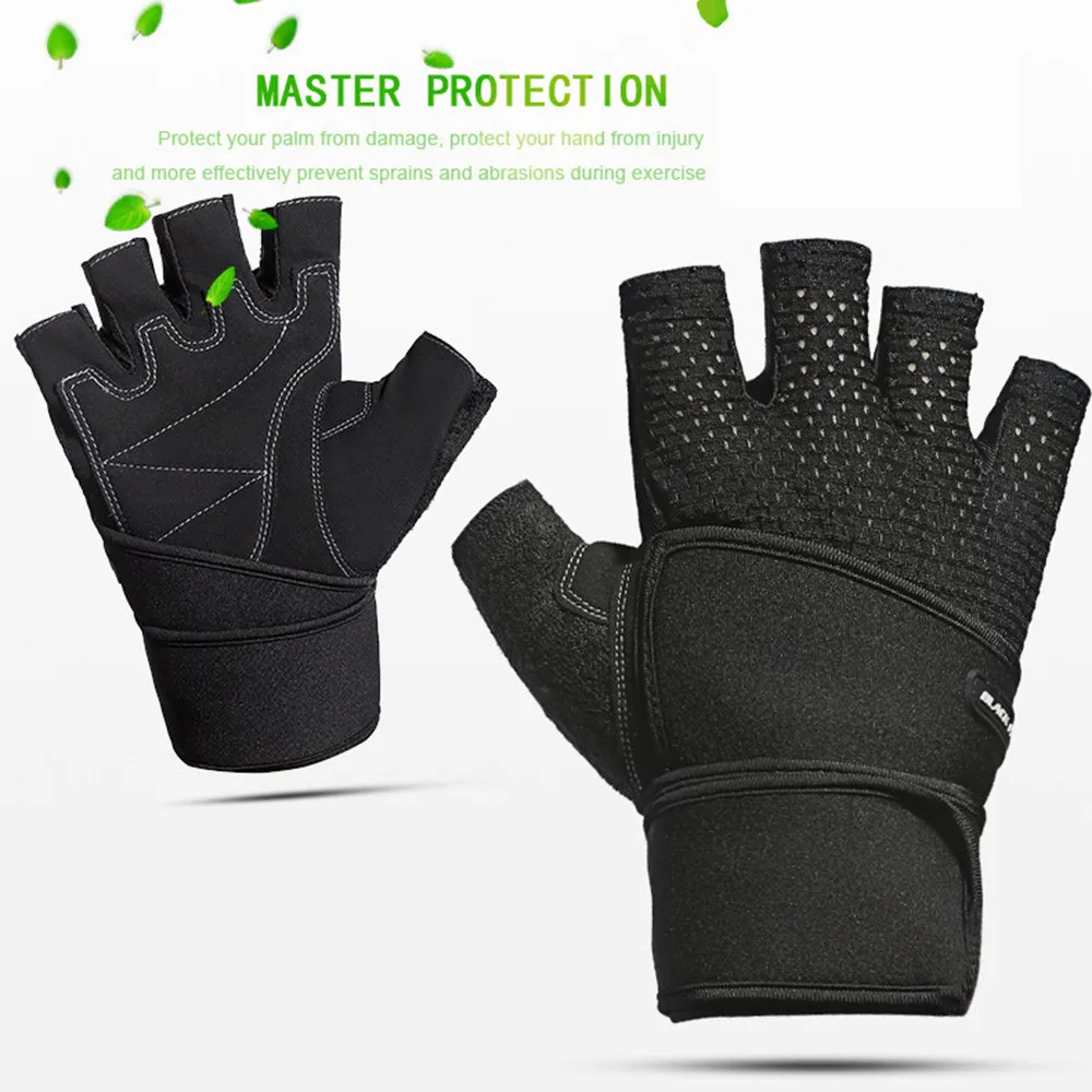 Cycling Anti-slip Anti-sweat Men Women Half Finger Gloves Breathable Anti-shock Sports Gloves MTB Bike Bicycle Glove L XL