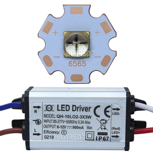 10 Вт 12 Вт LG6565 UV Led вертикальный фиолетовый светильник из кварцевого стекла чип 365nm 370NM 395nm 400nm 405nm диод Ультрафиолетовый для отверждения принтера - Испускаемый цвет: Led.Input220V Driver
