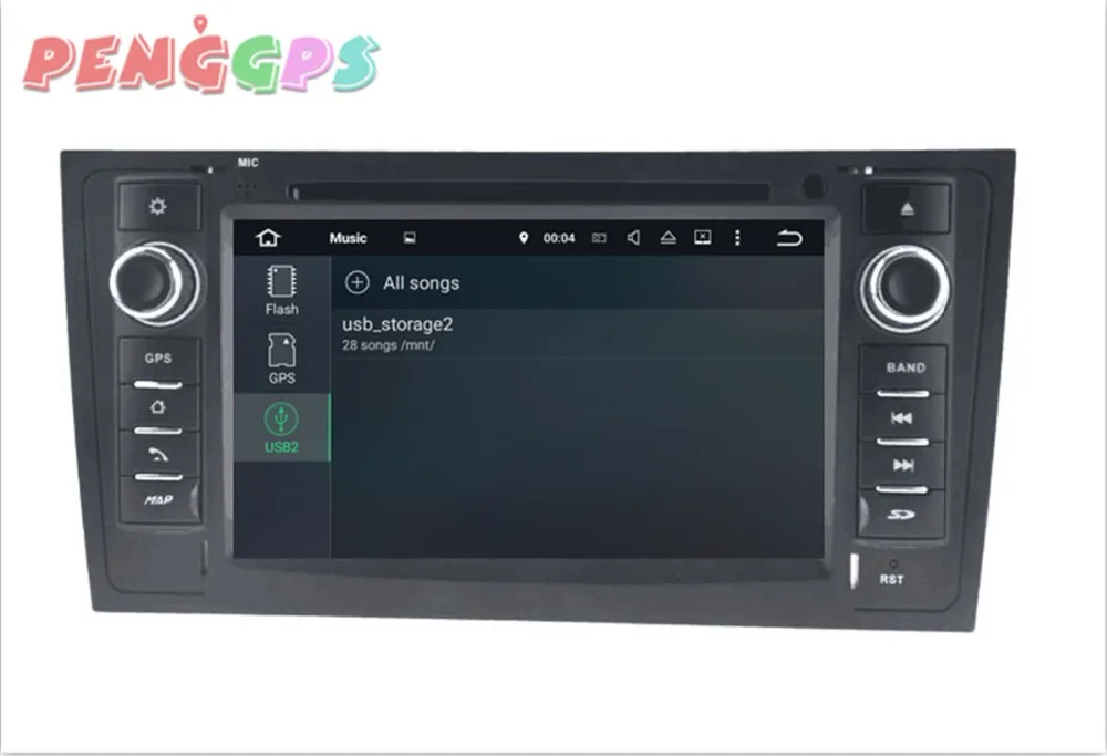2 din Android 8 0 7 1 автомобильное радио DVD плеер gps Стерео + Navi головное устройство для Audi