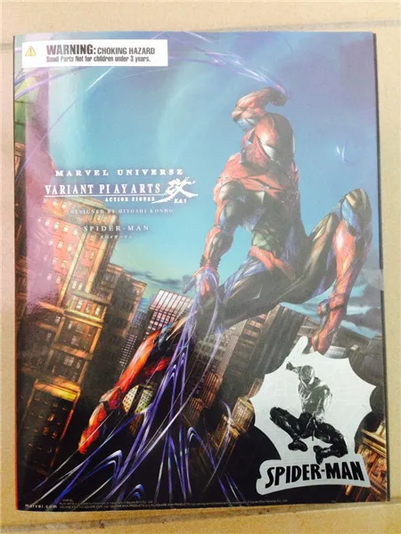 Play Arts Spider Blue Ver Venom PA Secret Wars Peter Parker 27 см ПВХ экшн-фигурка Kai Figure | Игрушки и хобби