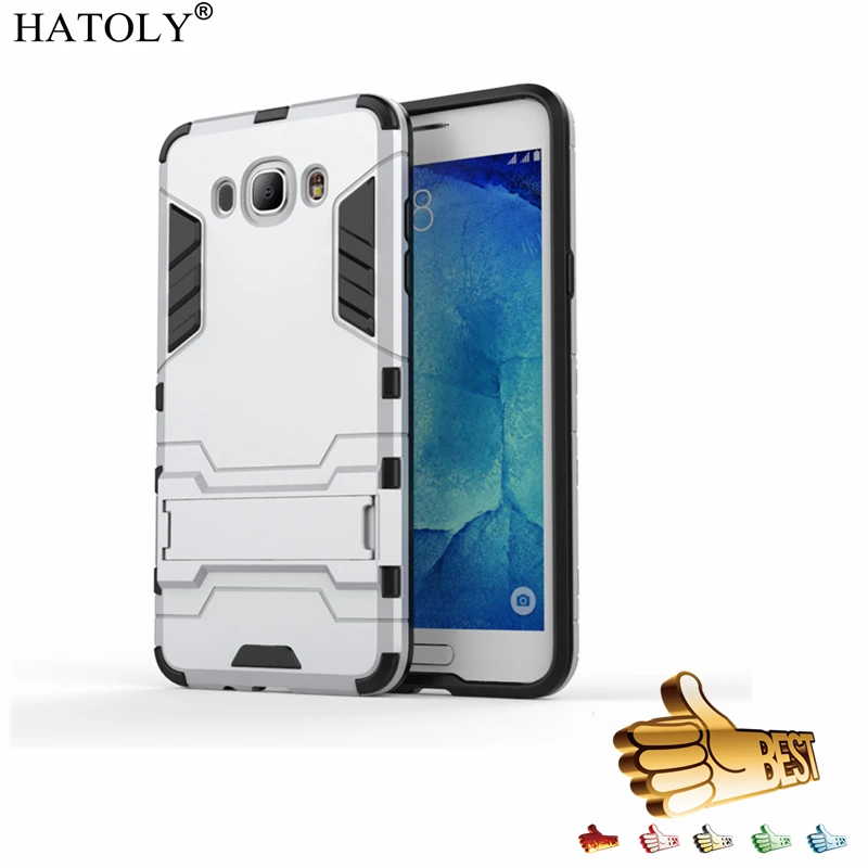 HATOLY For Armor Case Samsung Galaxy J7 2016 Shockproof Robot Hybrid Silicone Rubber Hard J710&lt |