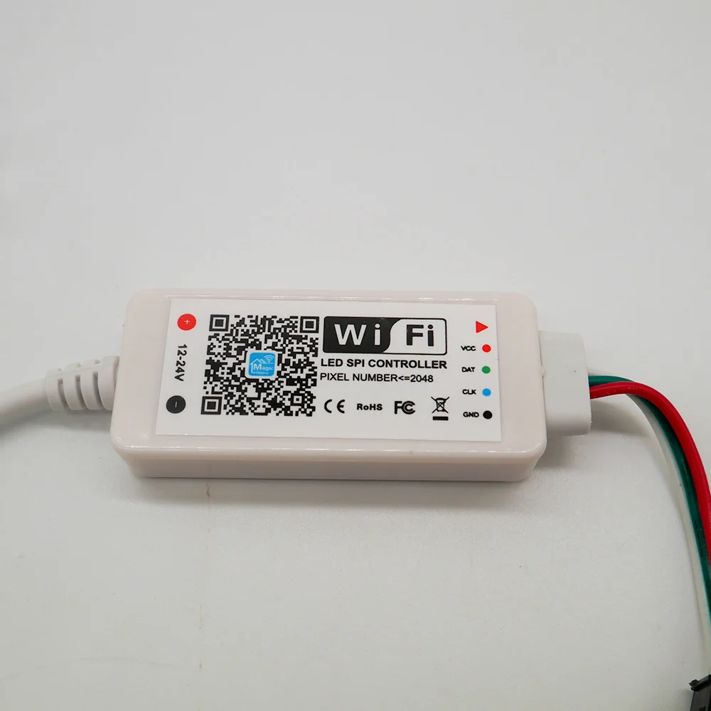 Мини WiFi Magic Home светодиодный SPI контроллер DC5V DC12 24V адресуемый 2048 пикселей для WS2811