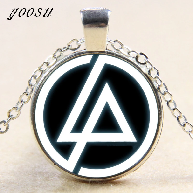 Горячая Мода Linkin Park подвеска с логотипом ювелирное ожерелье из стекла купольная