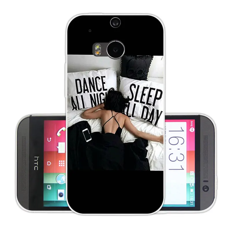 Чехол для HTC One M8 M8s чехол M8/M8S мобильного телефона из мягкого ТПУ задняя крышка M8/M