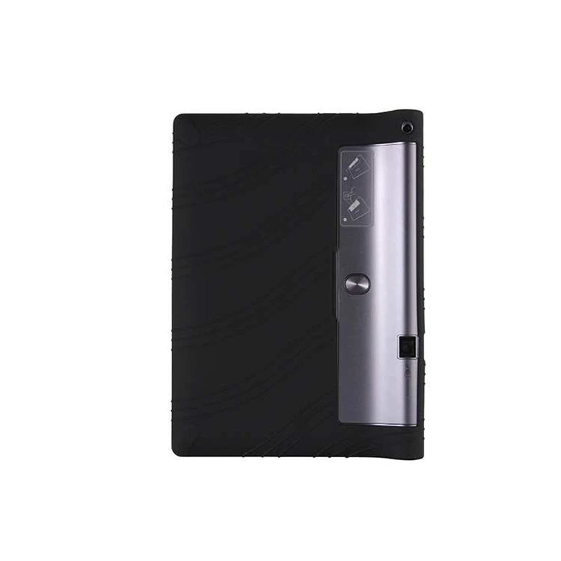 Черный Силиконовый чехол для lenovo YOGA Tab 3 PRO 10,1X90, чехол для YOGA Tab3 PRO YT3-X90F/X90L, защитный резиновый чехол-подставка для планшета - Цвет: Черный