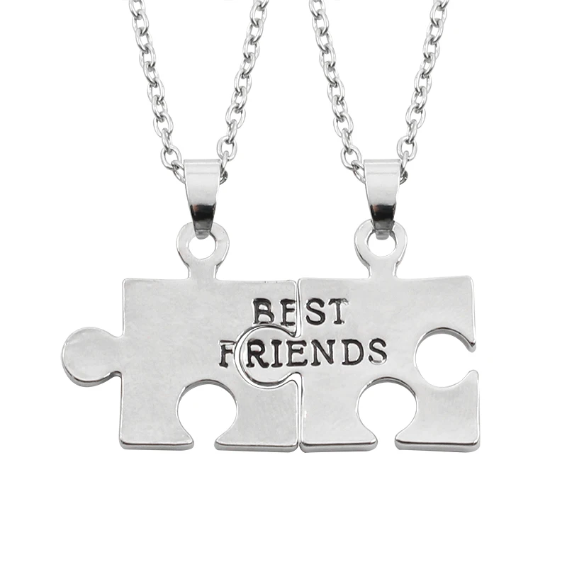 2 шт./компл. головоломки Цепочки и ожерелья Best Friend сплав подарок чтобы отправить